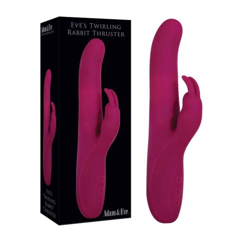 Descubre nuevas sensaciones con el Adam & Eve Twirling Rabbit Thruster. Este vibrador combina la clásica forma de conejo con una función de rotación y empuje que ofrece una estimulación profunda y envolvente. Fabricado con silicona segura para el cuerpo, es suave al tacto y cómodo de usar. Con múltiples modos de vibración, rotación y empuje, puedes personalizar tu experiencia para alcanzar el máximo placer