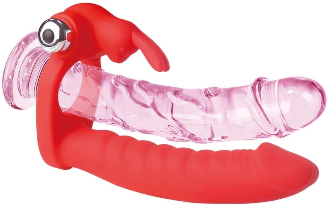 ANILLO PARA EL PENE FABRICADO EN SILICONA MEDICA. -ESTIMULO CLITORIAL. - DOBLE PENETRACIÓN. CUENTA CON UN CONEJITO VIBRADOR QUE ESTIMULA EL CLITORIS CON CADA PENETRACIÓN Y CON UN DILDO QUE PERMITE PENETRACIÓN ANAL. REQUIERE DE 3 PILAS DE RELOJ (INCLUIDAS) CUENTA CON 7 RITMOS DE VIBRACIÓN ANILLO