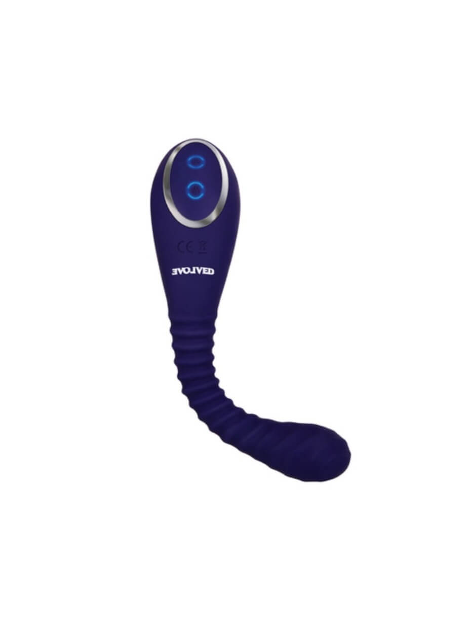DOBLE ESTIMULADOR, VAGINAL Y CLITORIAL CUENTA CON 5 VELOCIDADES DE SUCCIÓN PARA EL CLÍTORIS Y 8 INTENSIDADES Y FUNCIONES DE VIBRACIÓN PARA EL ESTIMULADOR VAGINAL. FABRICADO EN SILICONA MEDICA HIPOALERGENICA, RECARGABLE, A PRUEBA DE SALPICADURAS, FLEXIBLE Y TEXTURIZADO.