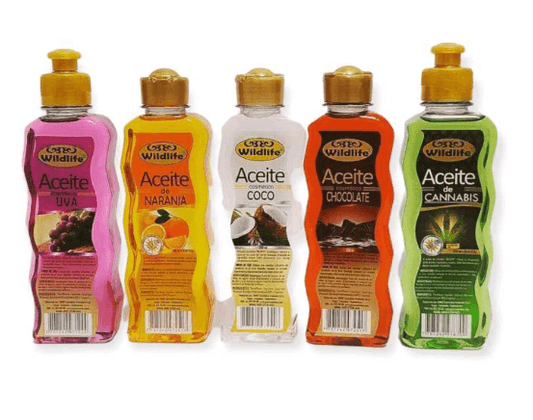 ACEITE CORPORAL TÉRMICO, QUE GENERA CALOR CON LA FRICCIÓN, BRINDANDO UN AROMA AGRADABLE, TEXTURA DELGADA QUE NO DEJA SENSACIÓN GRASOSA EN LA PIEL Y SE ABSORBE FÁCILMENTE. IDEAL PARA UN BUEN MASAJE EROTICO ANTES DE LA RELACION AUMENTANDO ASI LA PASION ENTRE PAREJA.