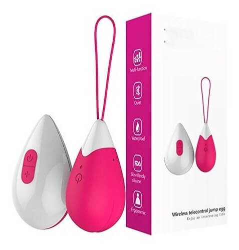 HUEVO VIBRADOR INTERACTIVO CON CONTROL REMOTO. HUEVO FABRICADO EN SILICONA MÉDICA, CUENTA CON 10 RITMOS DE VIBRACIÓN DIFERENTES, FORMA ERGONÓMICA QUE PERMITE QUE SE ACOMODE MUY BIEN DENTRO DE LA CAVIDAD VAGINAL, SE PUEDE USAR TAMBIÉN CLITORIAMENTE. CONTROL FABRICADO EN ABS QUE REQUIERE DE DOS PILAS AAA Y PERMITE CAMBIAR LOS RITMOS DE VIBRACIÓN DEL HUEVO HASTA 6 MTS. DE DISTANCIA