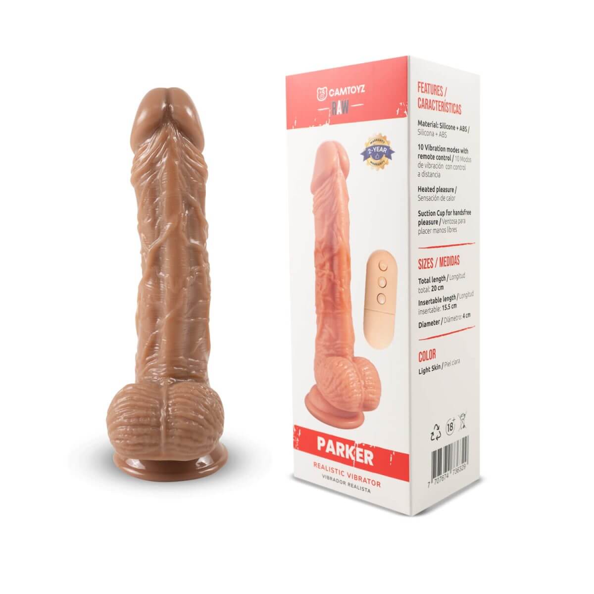 VIBRAOR REALISTA PARKER PIEL