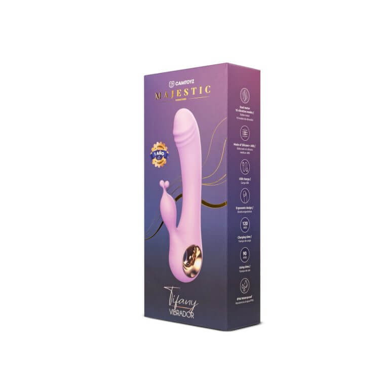 VIBRADOR DOBLE ESTIMULO TIFANY - CAMTOYS