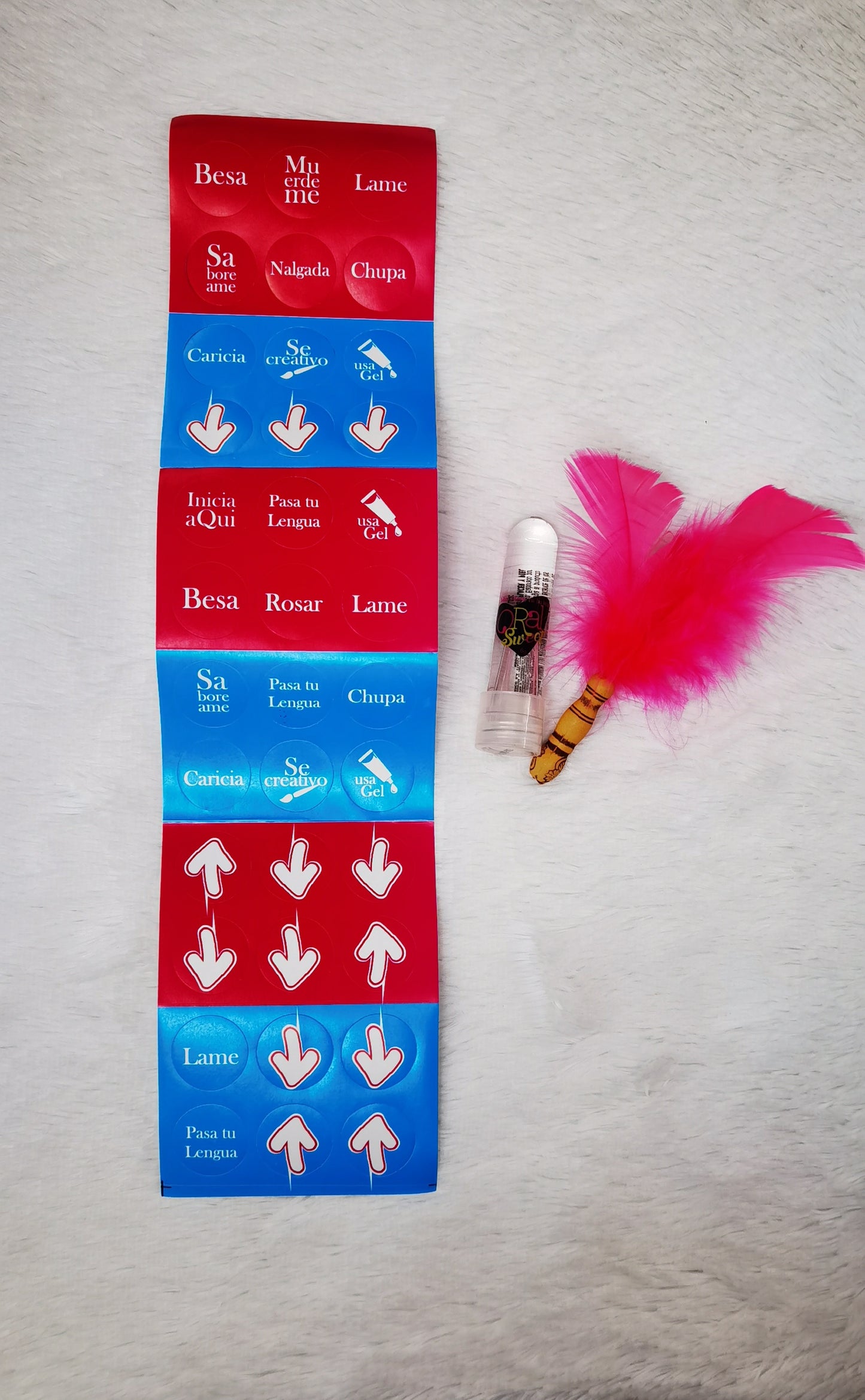 JUEGO DE SEDUCCIÓN MUDO, NADIE HABLA PERO TODOS ENTIENDEN! SOLO DEBES PEGAR EL STICKER EN LA PARTE DEL CUERPO DONDE DESEES RECIBIR PLACER.