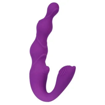 EL VIBRADOR DOBLE VENGÁMONOS JUNTAS PERMITE COMPLACER A TU PAREJA MIENTRAS ESTIMULAS TU CUERPO. TIENE 6 MODOS DE VIBRACIÓN, TIENE DOS MOTORES INDEPENDIENTES Y DOS BOTONES: UNO CAMBIA LOS MODOS DE VIBRACIÓN Y OTRO PARA ENCENDER E INTERCAMBIAR EL PUNTO DE VIBRACIÓN. ES ELABORADO EN SILICONA, RECARGABLE POR MEDIO DE CABLE USB CON PLUG (INCLYE EL CABLE), Y ES APRUEBA DE SALPICADURAS