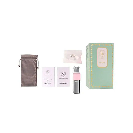 Kandice es un dispositivo profesional ultrasónico + terapia de iones, con 3 funciones inteligentes que proporcionan una limpieza del rostro y absorción profunda de nutrientes, diseñado para ofrecer una limpieza profunda y efectiva.