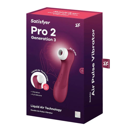 El Satisfyer Pro 2 Generación 3 es el dispositivo de bienestar sexual definitivo cuando se trata de estimulación del clítoris. El sucesor del popular Satisfyer Pro 2 es mucho más que un clásico vibrador de ondas de presión con tecnología Air Pulse. Disfruta de 12 programas de vibración con sus dos motores.