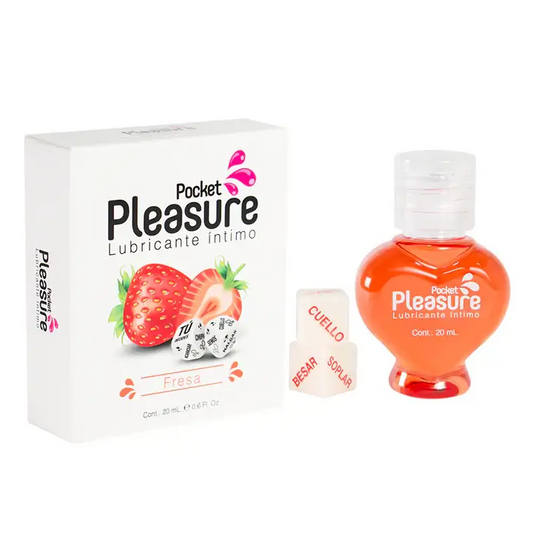 LUBRICANTE INTIMO + DADOS EROTICOS X 20 ML POCKET PLEASURE