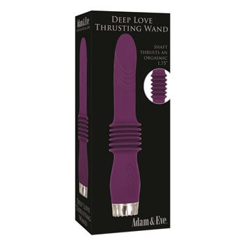 &nbsp;Experimenta el máximo placer con la varita vibradora Adam &amp; Eve Deep Love Thrusting Wand. Diseñada para una estimulación intensa y profunda, es ideal para quienes buscan sensaciones intensas y variadas. EXPLORA TUS DESEOS MAS POTENTES CON 3 PROFUNDOS VELOCIDADES DE EMPUJE. SUBE EL EXTASIS CON 8 FUNCIONES DE VIBRACION SALVAJE. JUEGA CON LA VIBRACION Y EL EMPUJE JUNTOS O SEPARADO&nbsp;