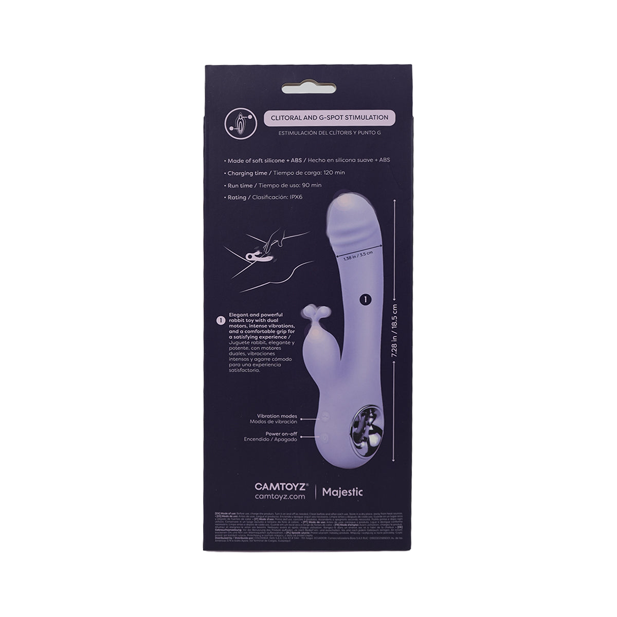 VIBRADOR DOBLE ESTIMULO TIFANY - CAMTOYS