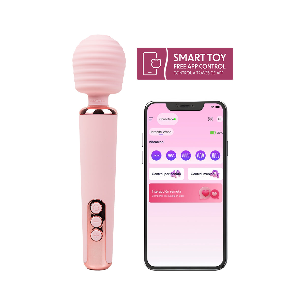 INTENSE VIBRADOR WAND CON APP CAMTOYZ