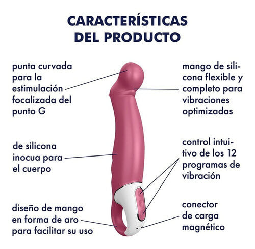 ESTIMULADOR VAGINAL QUE POR SU CURVATURA EN LA PUNTA ESTIMULA MUY BIEN EL PUNTO G. FABRICADO EN SILICONA MÉDICA, RECARGABLE CON PUERTO INMANTADO LO QUE NOS INDICA QUE ES 100% A PRUEBA DE AGUA, CUENTA CON 12 RITMOS DE VIBRACIÓN DIFERENTES CON MUCHA POTENCIA, FLEXIBLE Y SUAVE AL TACTO. ASPECTO DE HIPOPÓTAMO