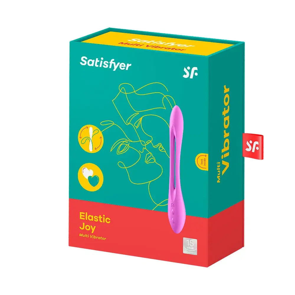 Está equipado con 2 motores y un cuerpo flexible que se puede doblar en diferentes formas y direcciones. Ya sea como un vibrador asociado, un anillo para el pene o un vibrador de apoyo, el&nbsp;Satisfyer Elastic Joy&nbsp;siempre tiene una buena figura.