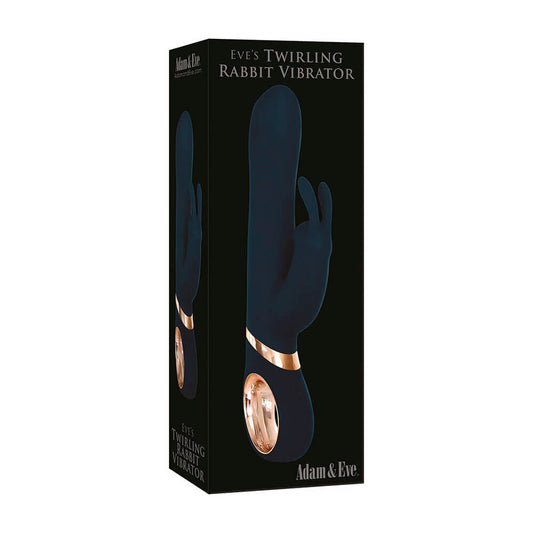 xperimenta una estimulación única con el Adam &amp; Eve Twirling Rabbit Vibrator. Este vibrador innovador combina la clásica forma de conejo con una función de rotación que proporciona una sensación envolvente y placentera. 