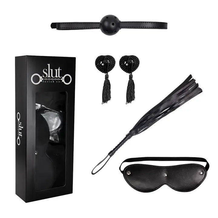 KIT BONDAGE 4 PIEZAS BLACK