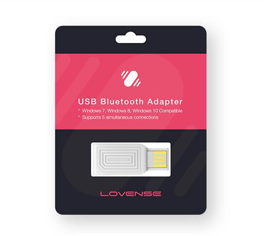 PERMITE MEJORAR LA CALIDAD DE LA TRANSMICION PARA JUGUETES LOVENSE ADAPTADOS A ESTA TECNOLOGIA. LA USB SE CONECTA AL COMPUTADOR LO CUAL OPTIMIZA DE LA MEJOR MANERA EL TIEMPO DE TRANSMICION. *EL ADAPTADOR BLUETOOTH USB LOVENSE , ESTA DISEÑADO EXCLUSIVAMENTE PARA CONECTAR LOS JUGUETES LOVENSE A UN PC WINDOWS . *LAS APPS LOVENSE REMOTE Y LOVENSE CONNECT SON COMPATIBLES CON EL ADAPTADOR BLUETOOTH USB LOVENSE. *EL ADAPTADOR BLUETOOTH USB LOVENSE ES COMPATIBLE CON : - WINDOWS 7 - WINDOWS 8 - WINDOWS 10.