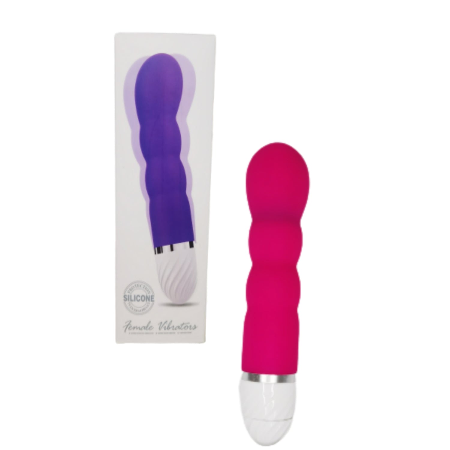 ESTIMULADOR VAGINAL FABRICADO EN SILICONA MEDICA HIPOALERGENICA. POR SU TEXTURA ESTIMULA MUY BIEN LAS PAREDES VAGINALES Y POR SU FORMA ESTIMULA PUNTO G, CUENTA CON UN RITMO DE VIBRACIÓN QUE AUMENTA Y DISMINUYE SU INTESIDAD. REQUIERE DE 2 PILAS AAA